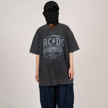 Alliy In Black Over Short Sleeve T-shirt